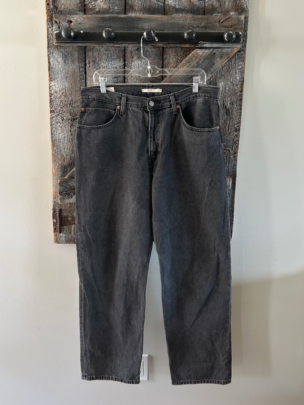 Women's Levi's Dad Jean Faded Black Wash
